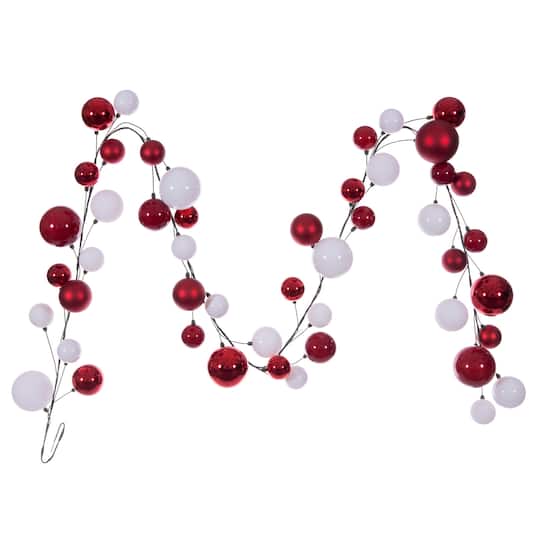 Vickerman 10ft. Unlit Ball Ornaments Branch Garland